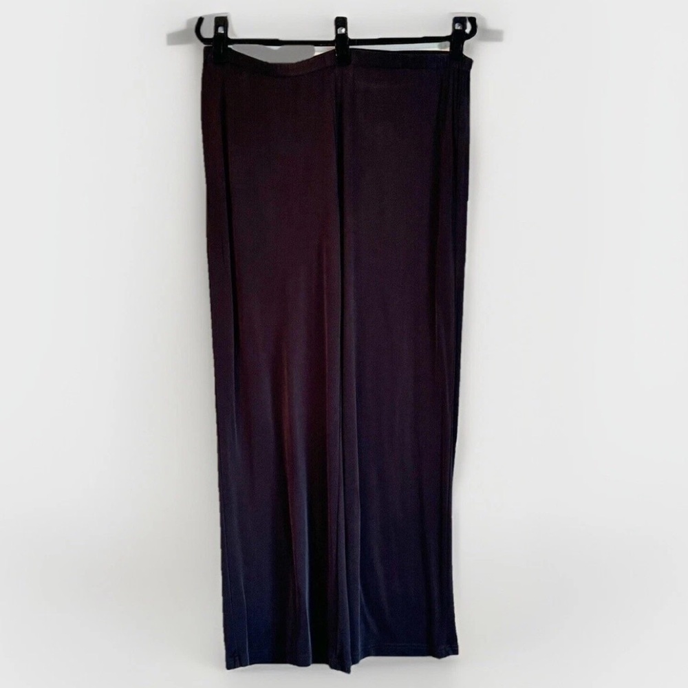 Marina Rinaldi Black Ubicato Knitted Slinky Pants Womens Large Quiet Luxury